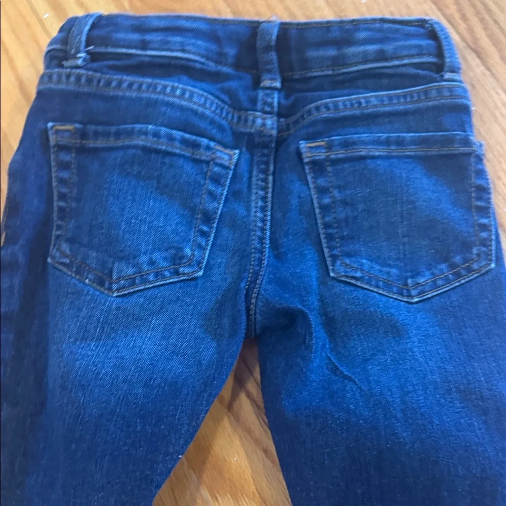 Jumping Beans Heart Embellished Denim Jeans and Pink Ruffle Long Sleeve Top 4T